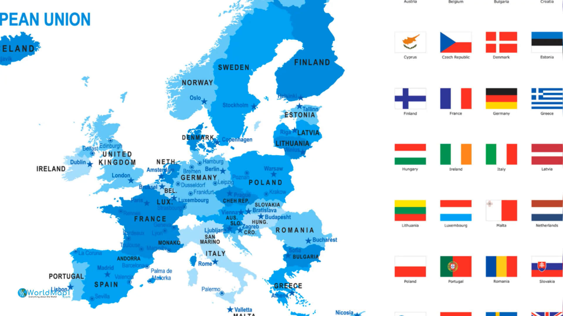 European Union Map Finland